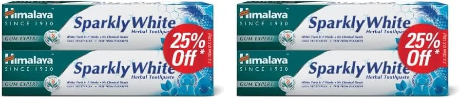 خمیر دندان گیاهی سفید کننده هیمالیا، 2 عدد 100 میلی لیتری (بسته 2 عددی) خمیر دندان گیاهی سفید کننده هیمالیا، 2 عدد 100 میلی لیتری (بسته 2 عددی)