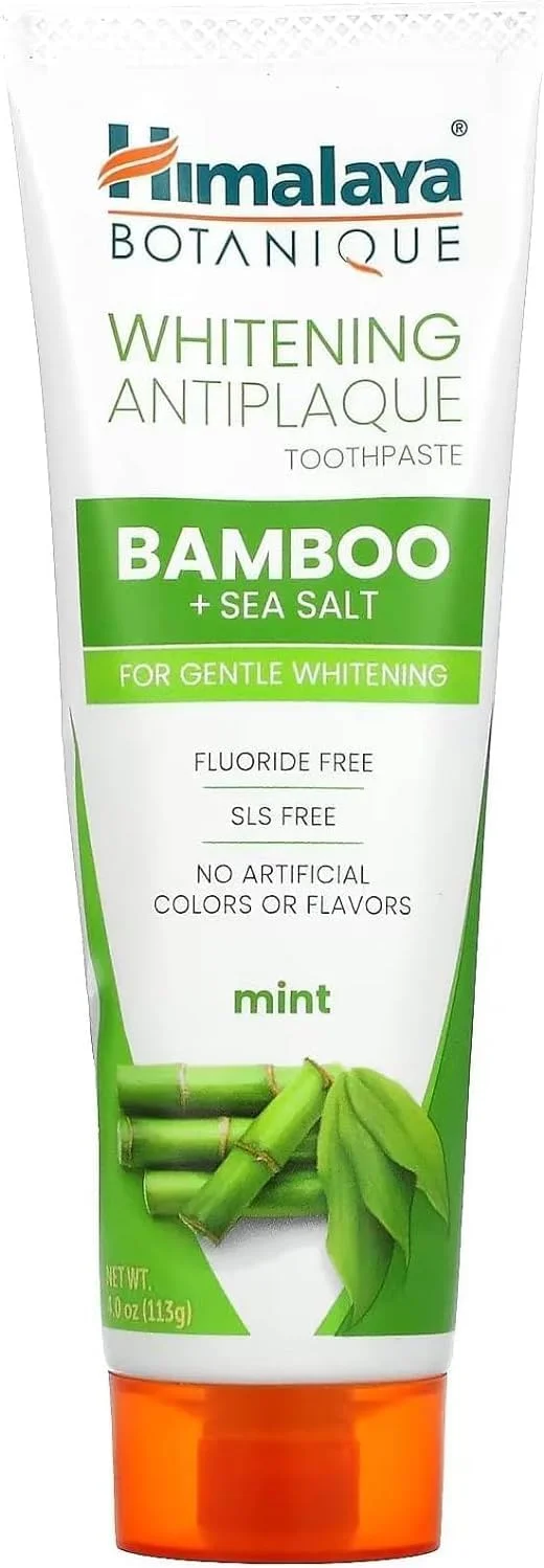 خمیر دندان هیمالیا - نعناع سفید کننده با بامبو + نمک دریا 113 گرم خمیر دندان هیمالیا - نعناع سفید کننده با بامبو + نمک دریا 113 گرم