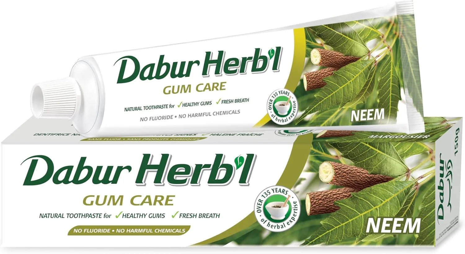 خمیر دندان گیاهی دابور با عصاره درخت چریش | خمیر دندان طبیعی برای لثه های سالم و تنفس تازه، 150 گرم (بسته 1 عددی) خمیر دندان گیاهی دابور با عصاره درخت چریش | خمیر دندان طبیعی برای لثه های سالم و تنفس تازه، 150 گرم (بسته 1 عددی)