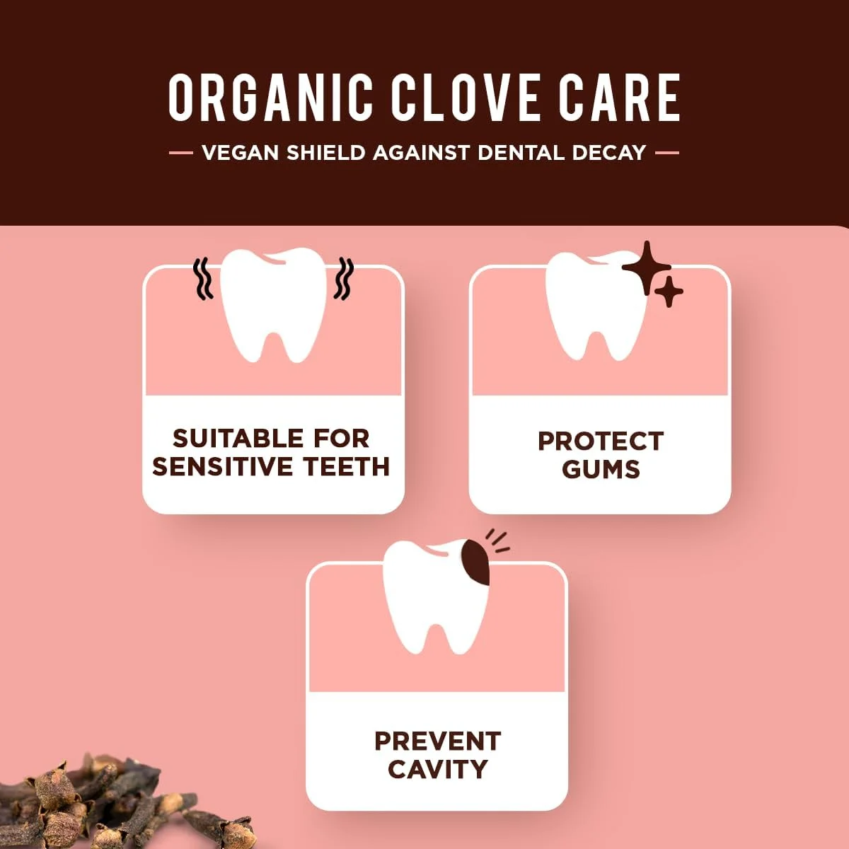 خمیر دندان میخک ارگانیک دابور - 100 میلی لیتر | خمیر دندان محافظت از دندان | جلوگیری از پوسیدگی، تسکین دندان درد و حفظ بهداشت دهان و دندان