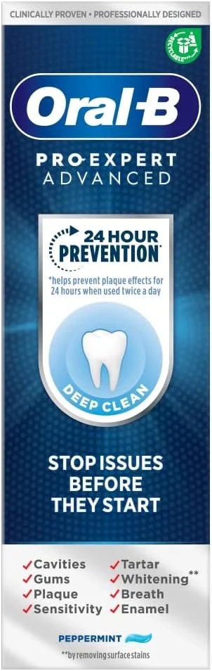 خمیر دندان اورال-بی پرو-اکسپرت Advanced Deep Clean حجم 75 میلی لیتر