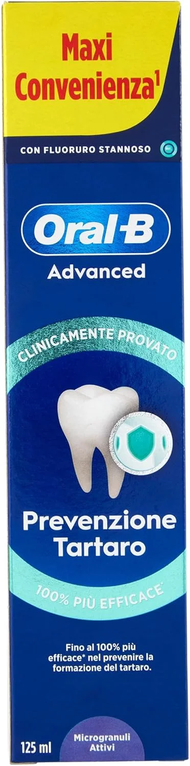 خمیر دندان پیشرفته اورال-بی، جلوگیری از جرم دندان با میکروگرانول های فعال، طراوت فوق العاده، 125 میلی لیتر