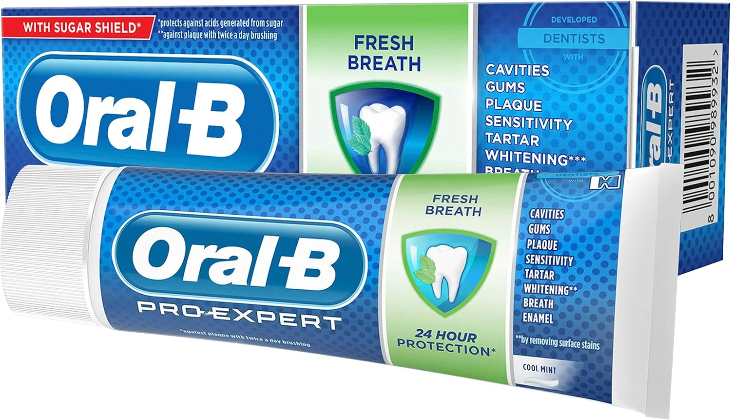 خمیر دندان Oral-B Pro-Expert با طراوت دهان، 75 میلی لیتر