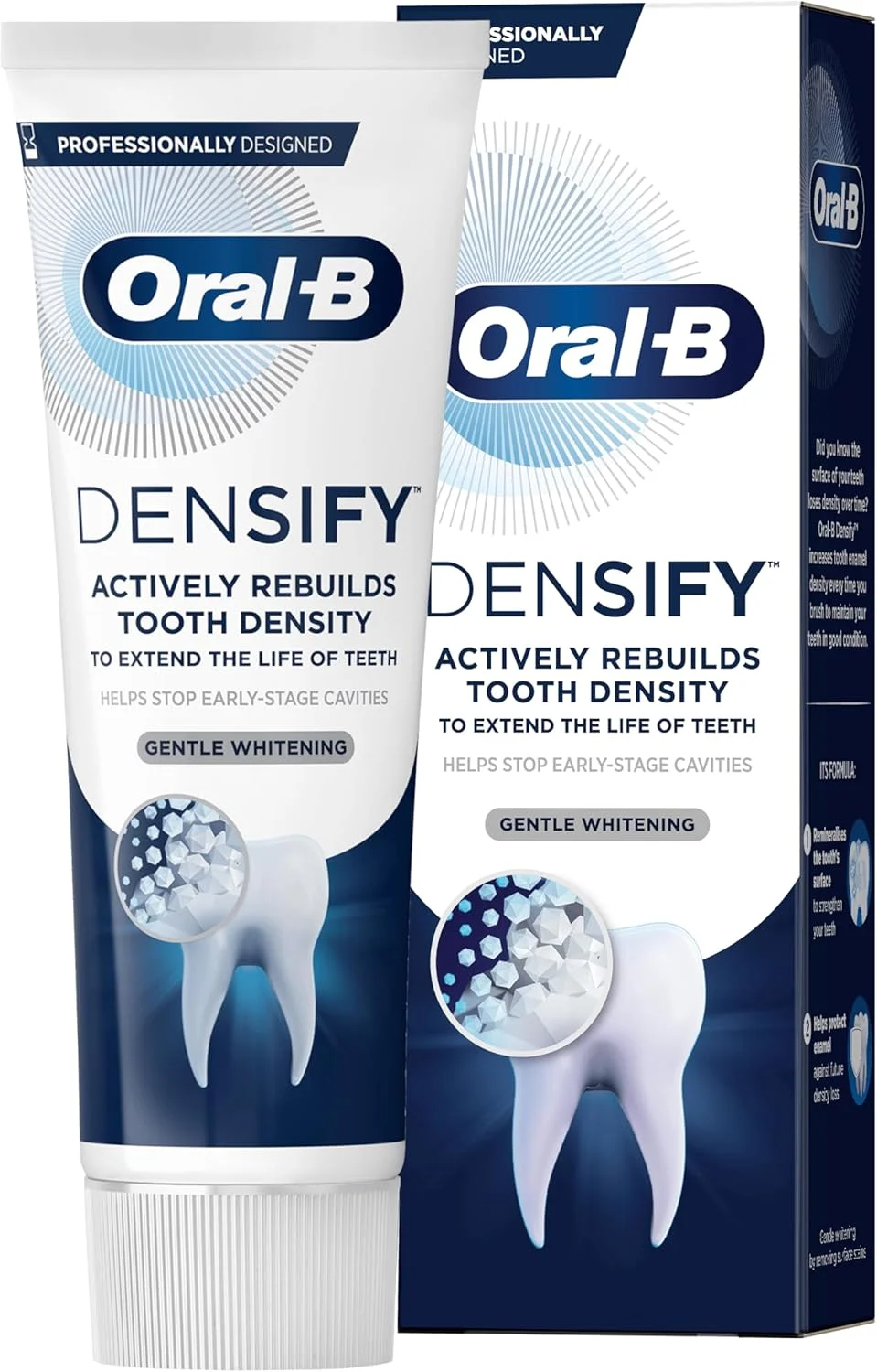 خمیر دندان سفید کننده ملایم اورال-بی Densify حجم ۷۵ میلی لیتر