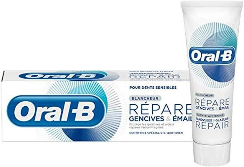 خمیر دندان Oral-B ترمیم لثه و مینای دندان با خاصیت سفید کنندگی ملایم، 75 میلی لیتر