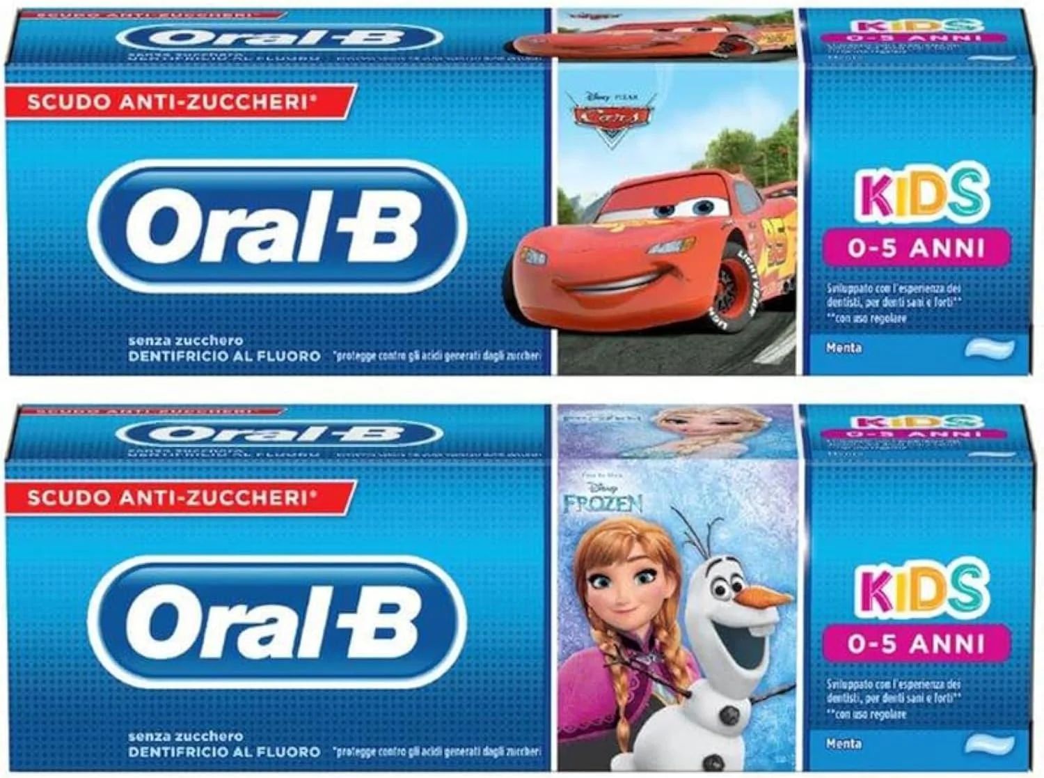 خمیر دندان کودکانه اورال-بی طرح فروزن، 75 میلی لیتر، 3+ سال