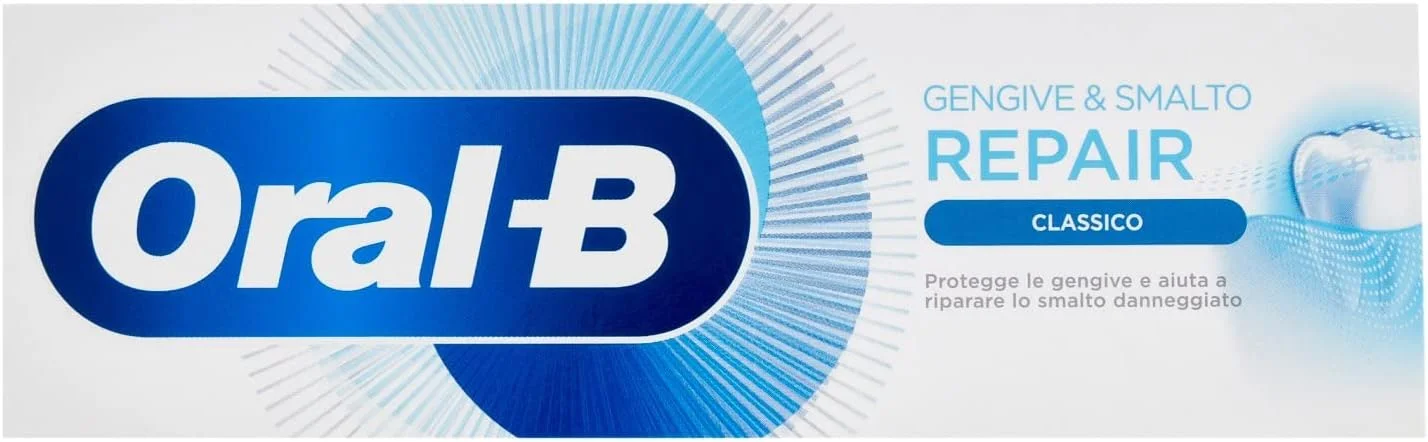 خمیر دندان اورال بی پرو ریپیر پروفشنال، محافظ لثه و ترمیم کننده مینای دندان، خنثی کننده باکتری ها، کاهش دهنده التهاب، بازسازی کننده مواد معدنی مینای دندان، کلاسیک، بسته 1 عددی 75 میلی لیتری