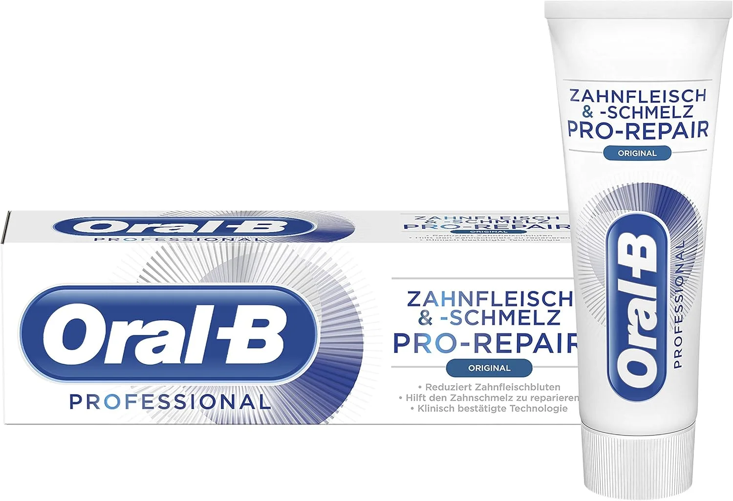 خمیر دندان اورال-بی پروفشنال لثه و مینای دندان پرو-ریپیر اورجینال (6 عدد 75 میلی لیتر)