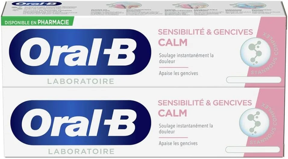 خمیر دندان اورال-بی Calm مخصوص دندان ها و لثه های حساس 2 عدد 75 میلی لیتری