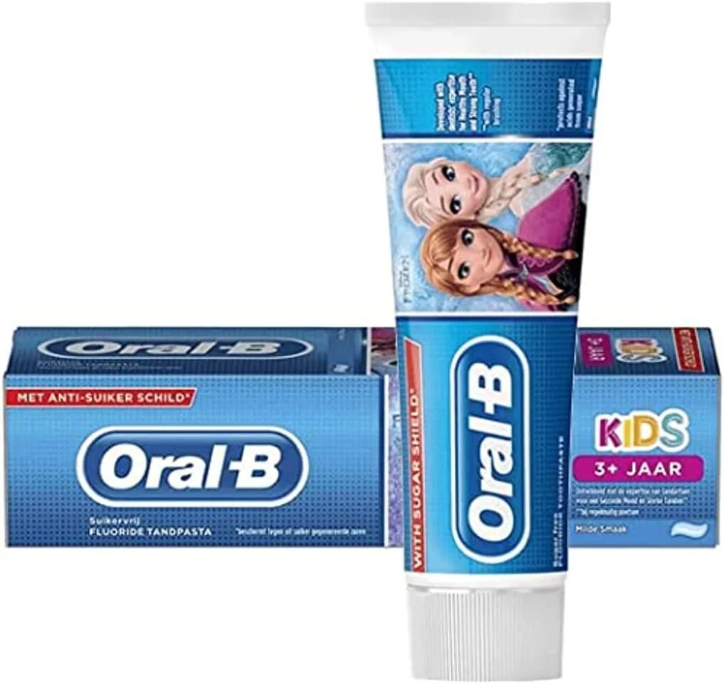 خمیر دندان کودک اورال-بی با طرح فروزن 2، مناسب 3 سال به بالا - 75 میلی لیتر