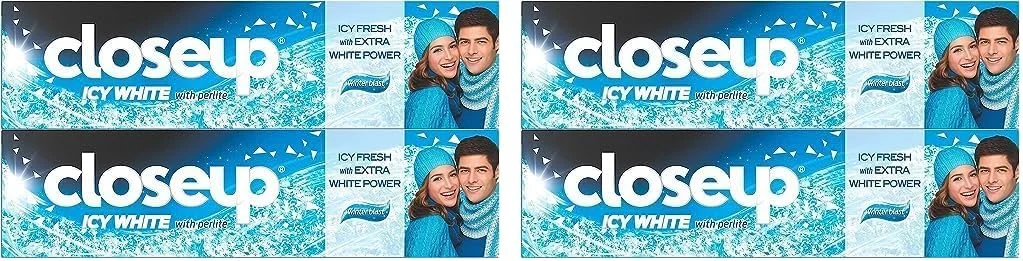 خمیر دندان کلوز آپ یخی سفید Winterblast، 75 میلی لیتر (بسته 4 عددی)