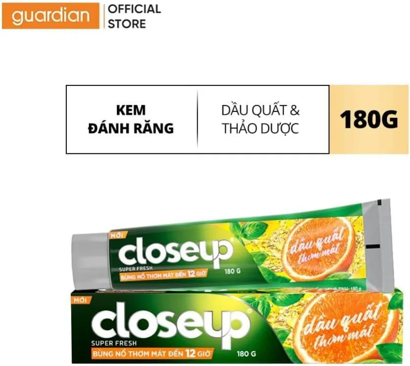 خمیر دندان کلوزآپ سم زدای مرکبات فوق العاده تازه 180 گرم