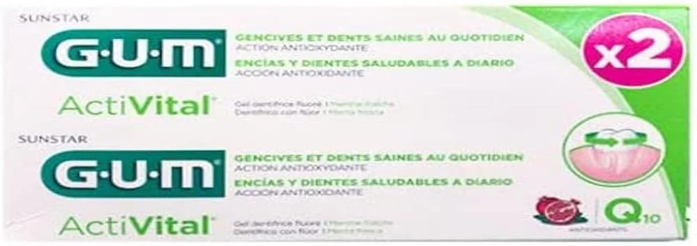 خمیر دندان اکتیویتال کیو 10 گام 2 عدد 75 میلی لیتر
