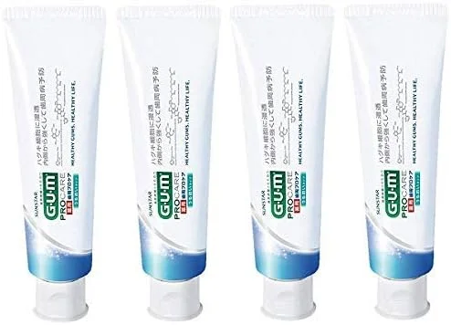 خرید عمده خمیر دندان مراقبت حرفه ای لثه جی یو ام 85 گرمی، پیشگیری از بیماری های پریودنتال، مراقبت از لثه، غلظت بالای فلوراید 1,450ppm، نوع مرطوب کننده - بسته 4 عددی