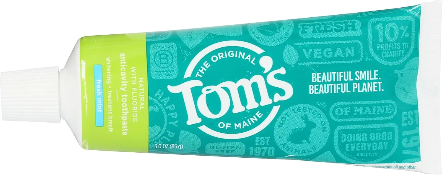 خمیر دندان ضد پوسیدگی مسافرتی تامز آف مین - نعناع تازه، 85 گرم