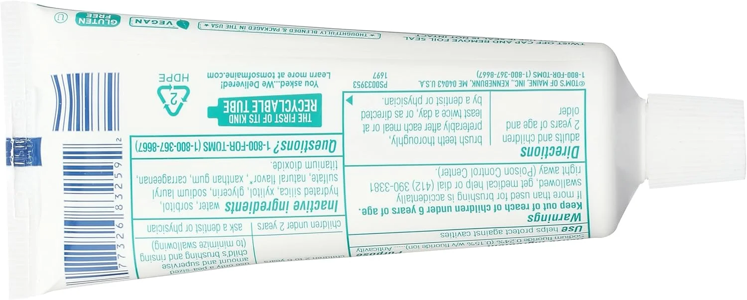 خمیر دندان ضد پوسیدگی مسافرتی تامز آف مین - نعناع تازه، 85 گرم