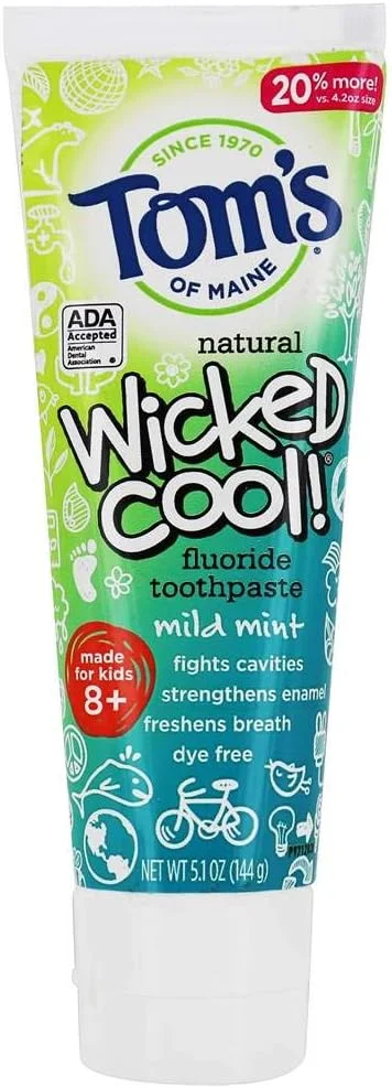 خمیر دندان ضد پوسیدگی کودکانه Tom's of Maine با طعم نعنا ملایم 144 گرم