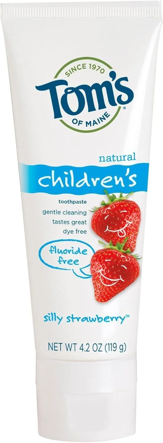 خمیر دندان کودکان تومز آف مین بدون فلوراید، توت فرنگی، 119 گرم خمیر دندان کودکان تومز آف مین بدون فلوراید، توت فرنگی، 119 گرم