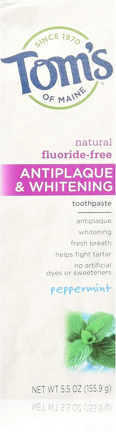 خمیر دندان ضد پلاک و سفید کننده نعنایی تامز آف مین 155 گرم خمیر دندان ضد پلاک و سفید کننده نعنایی تامز آف مین 155 گرم