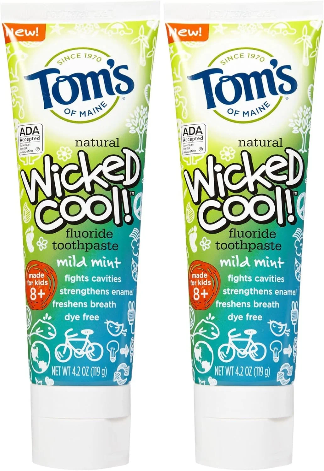 خمیر دندان ضد پوسیدگی کودکان با طعم نعناع ملایم - 119 گرم - بسته 2 عددی خمیر دندان ضد پوسیدگی کودکان با طعم نعناع ملایم - 119 گرم - بسته 2 عددی