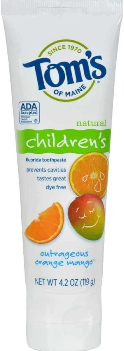 خمیر دندان کودکانه با طعم انبه و پرتقال، 119 گرم - بسته 6 عددی