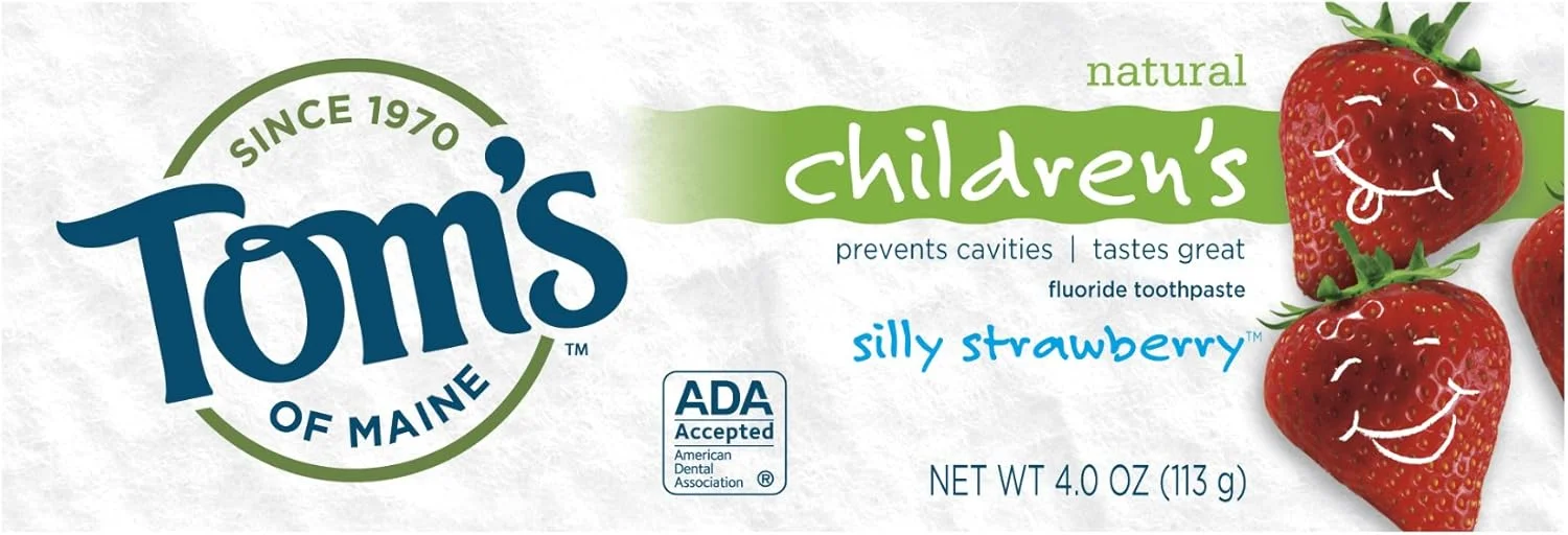 خمیر دندان طبیعی ضد پوسیدگی دندان تامز آف مین، برای کودکان، توت فرنگی، 113 گرم (بسته 6 عددی) خمیر دندان طبیعی ضد پوسیدگی دندان تامز آف مین، برای کودکان، توت فرنگی، 113 گرم (بسته 6 عددی)