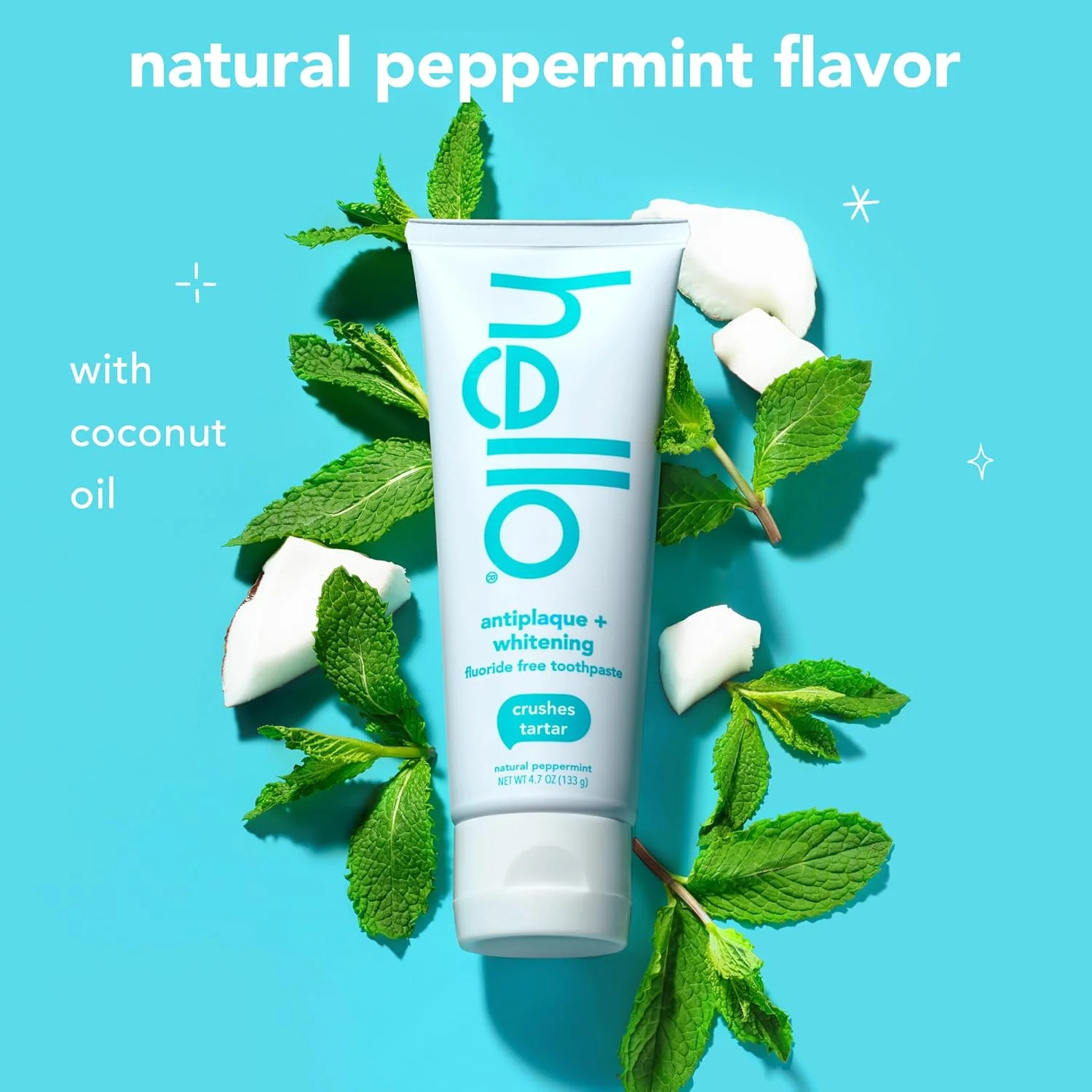 خمیر دندان ضد پلاک و سفید کننده بدون فلوراید و دهانشویه ضد التهاب لثه طبیعی، بدون الکل، وگان، بدون SLS و بدون گلوتن، تیوب های 133 گرمی، بطری 473 میلی لیتری