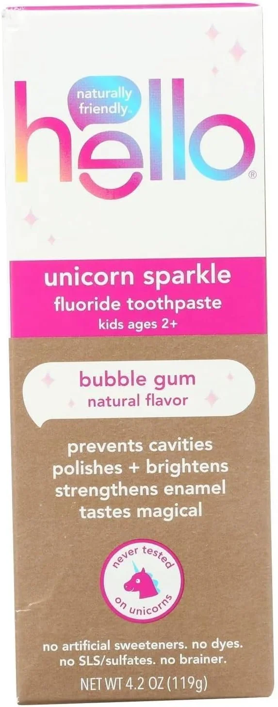 خمیر دندان کودکانه با طعم آدامس بادکنکی و اکلیل تک شاخ، ۱۱۹ گرم