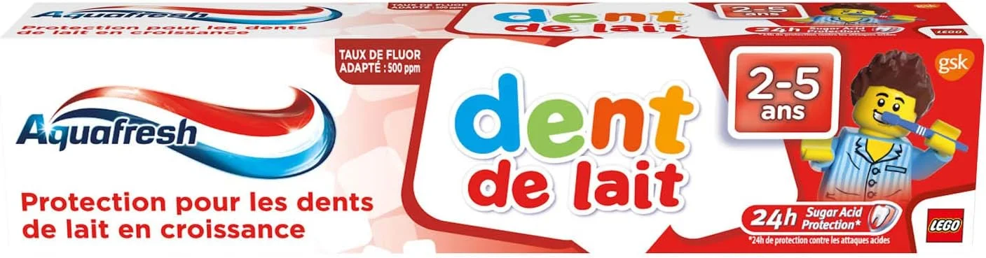 خمیر دندان کودک آکوافرش مخصوص دندان های شیری 3-5 سال 50 میلی لیتر