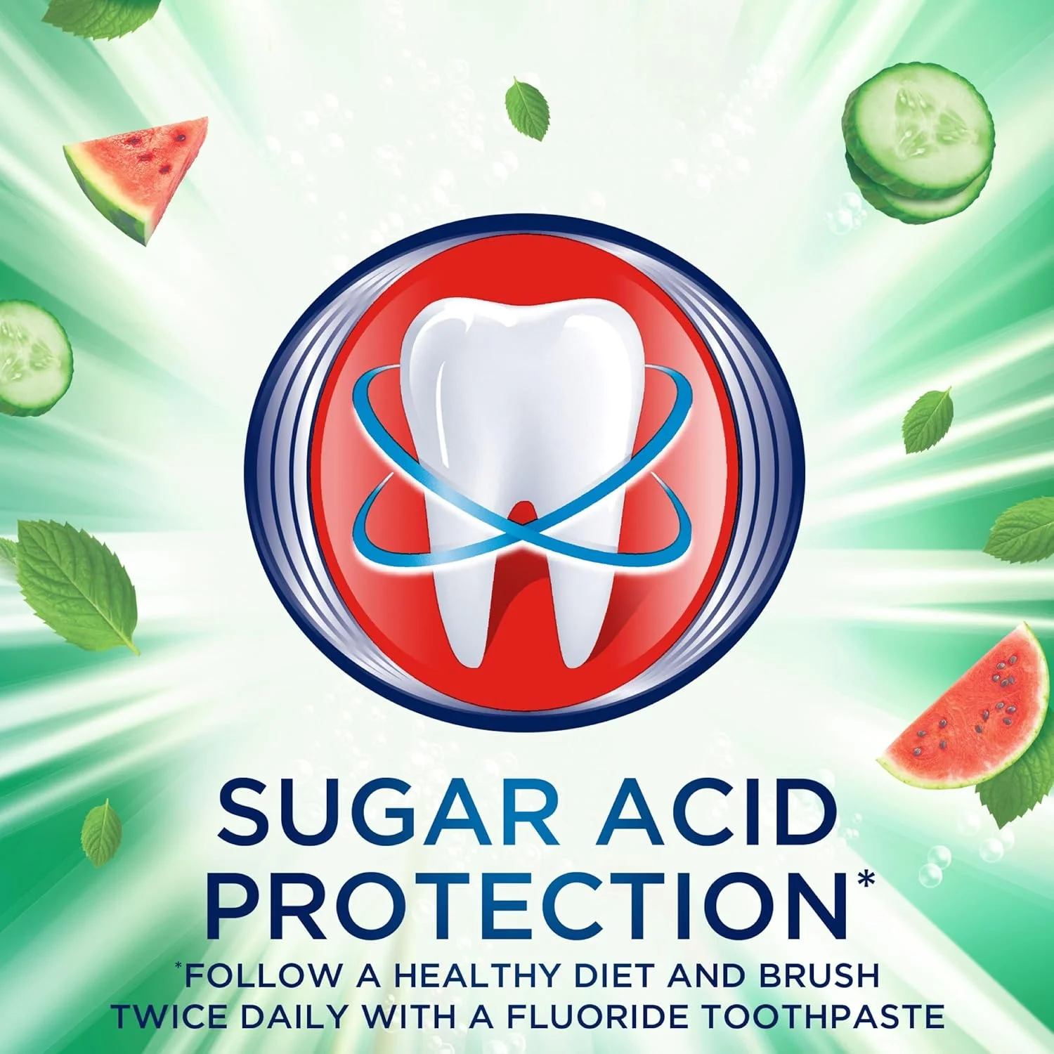 خمیر دندان آکوافرش سنسز با طعم هندوانه، خیار و نعناع ۷۵ میلی لیتر خمیر دندان آکوافرش سنسز با طعم هندوانه، خیار و نعناع ۷۵ میلی لیتر