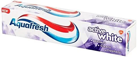 خمیر دندان سفید کننده آکوافرش اکتیو وایت، 125 میلی لیتر، AQFSH06 خمیر دندان سفید کننده آکوافرش اکتیو وایت، 125 میلی لیتر، AQFSH06