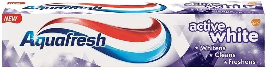 خمیر دندان سفید کننده آکوافرش اکتیو وایت، 125 میلی لیتر، AQFSH06 خمیر دندان سفید کننده آکوافرش اکتیو وایت، 125 میلی لیتر، AQFSH06