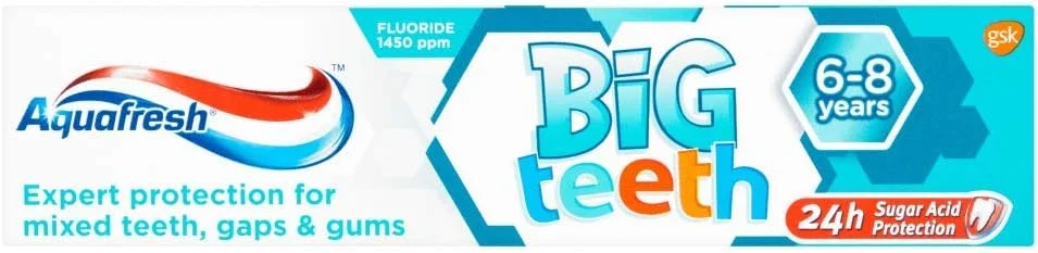 خمیر دندان کودک آکوافرش مناسب دندان های بزرگسالان، حاوی فلوراید، 50 میلی لیتر - بسته 3 عددی