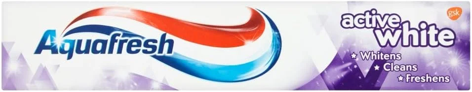 خمیر دندان سفید کننده فعال آکوافرش، 75 میلی لیتر