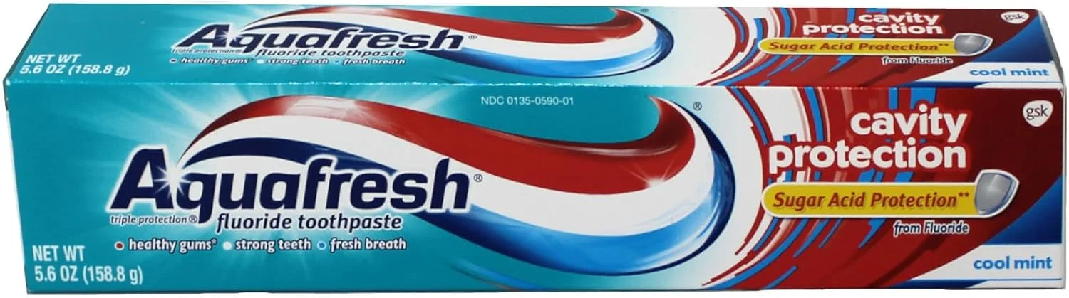 خمیر دندان محافظت از دندان Aquafresh با طعم نعناع خنک، 158 گرم (بسته 6 عددی) خمیر دندان محافظت از دندان Aquafresh با طعم نعناع خنک، 158 گرم (بسته 6 عددی)