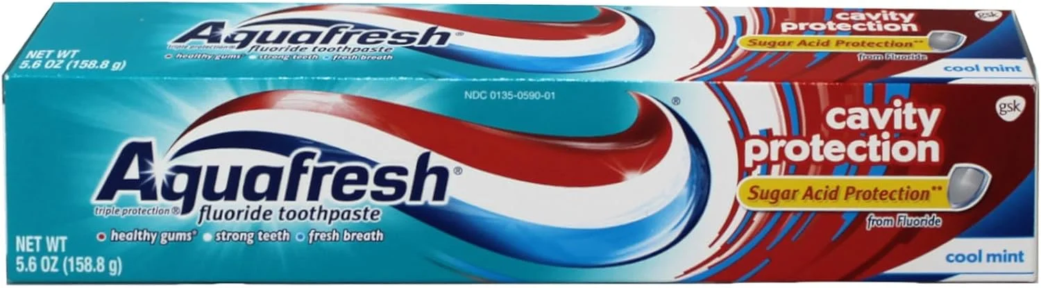 خمیر دندان محافظت از دندان Aquafresh با طعم نعناع خنک، 158 گرم (بسته 6 عددی) خمیر دندان محافظت از دندان Aquafresh با طعم نعناع خنک، 158 گرم (بسته 6 عددی)