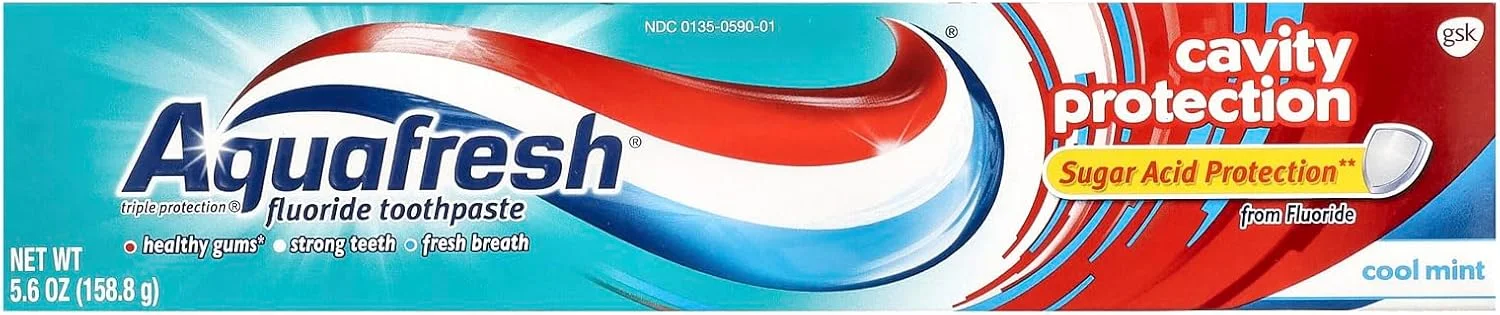 خمیر دندان محافظت از دندان Aquafresh با فلوراید، نعناع خنک 158 گرم (بسته 12 عددی) خمیر دندان محافظت از دندان Aquafresh با فلوراید، نعناع خنک 158 گرم (بسته 12 عددی)