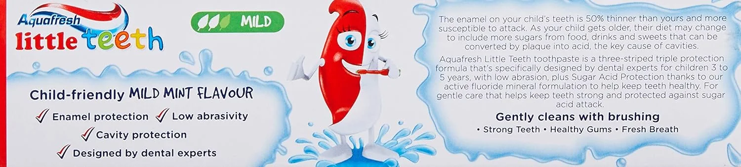 خمیر دندان کودک آکوافرش مناسب دندان های کوچک 50 میلی لیتر خمیر دندان کودک آکوافرش مناسب دندان های کوچک 50 میلی لیتر