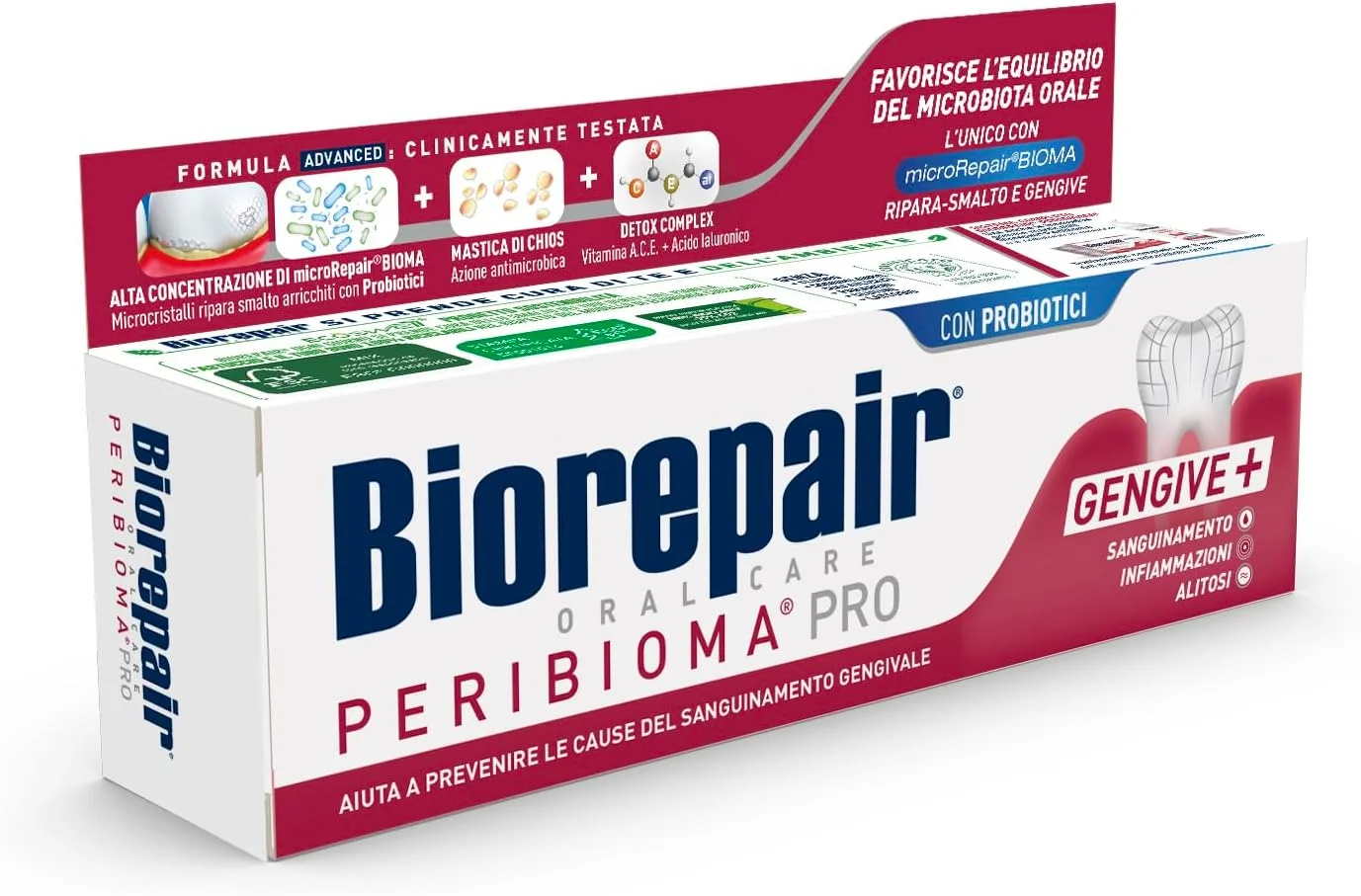 Biorepair Peribioma - خمیر دندان برای بیماری لثه ۷۵ میلی لیتر