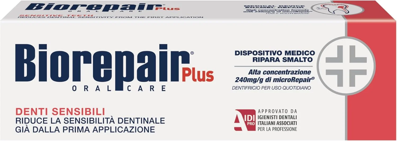 خمیر دندان روزانه برای دندان های حساس بایوریپیر - 75 میلی لیتر (بسته 3 عددی) [وارداتی از ایتالیا]