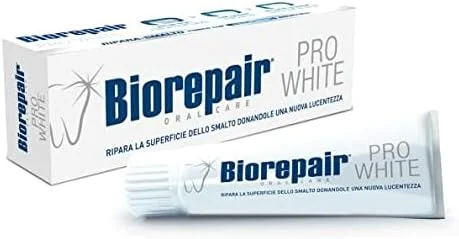 خمیر دندان سفید کننده "Pro White" بایوریپیر با microRepair - بسته 4 عددی تیوپ 75 میلی لیتری [محصول وارداتی ایتالیا]