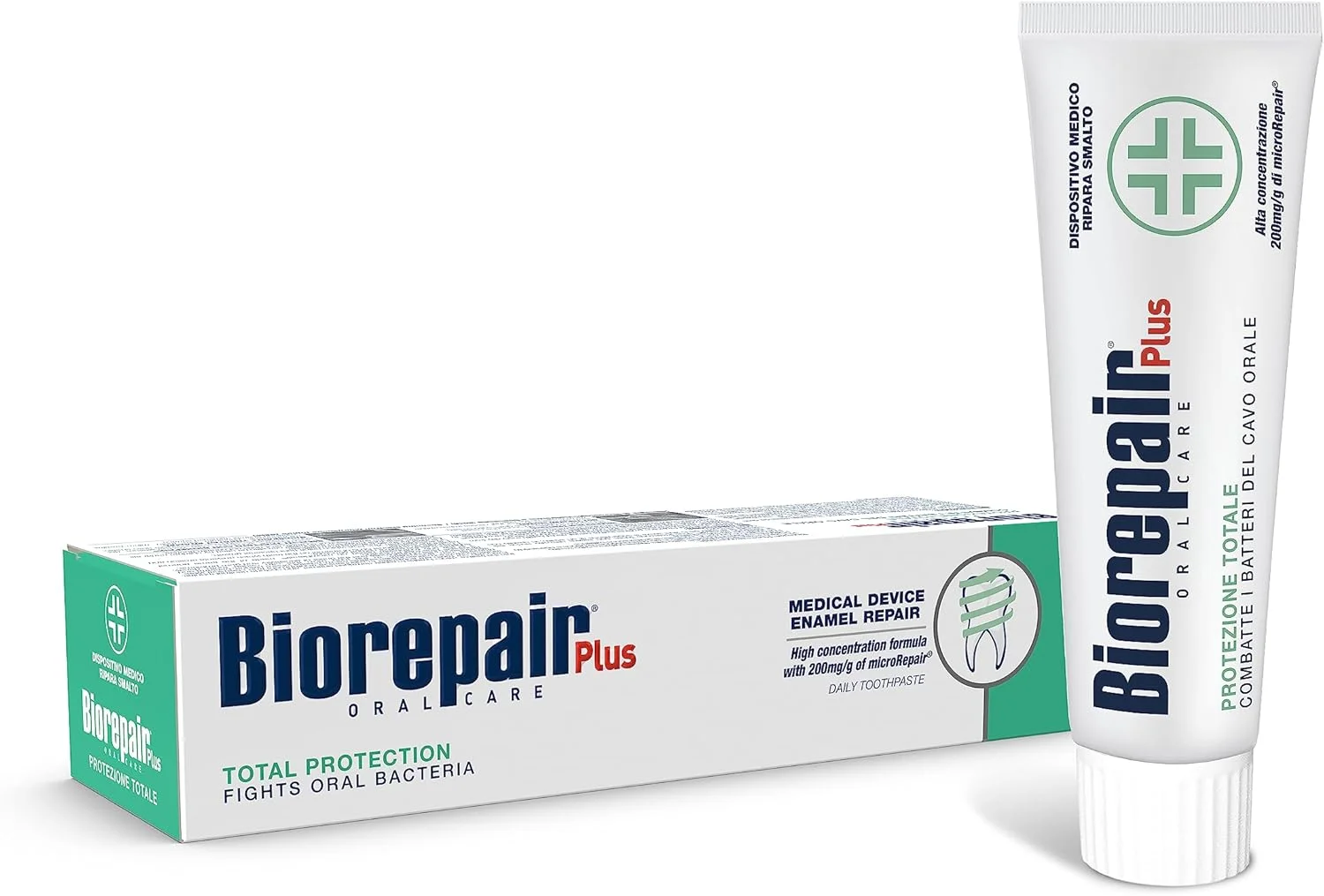 خمیر دندان روزانه محافظت کامل Biorepair - لوله 75 میلی لیتری (بسته 2 عددی) [وارداتی از ایتالیا]
