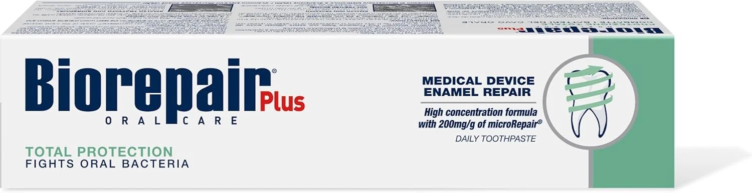 خمیر دندان روزانه محافظت کامل Biorepair - لوله 75 میلی لیتری (بسته 2 عددی) [وارداتی از ایتالیا]