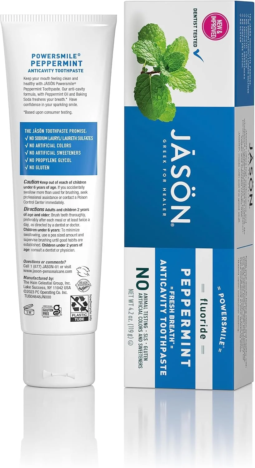 خمیر دندان جیسون پاور اسمایل حاوی فلوراید ۱۱۹ گرم