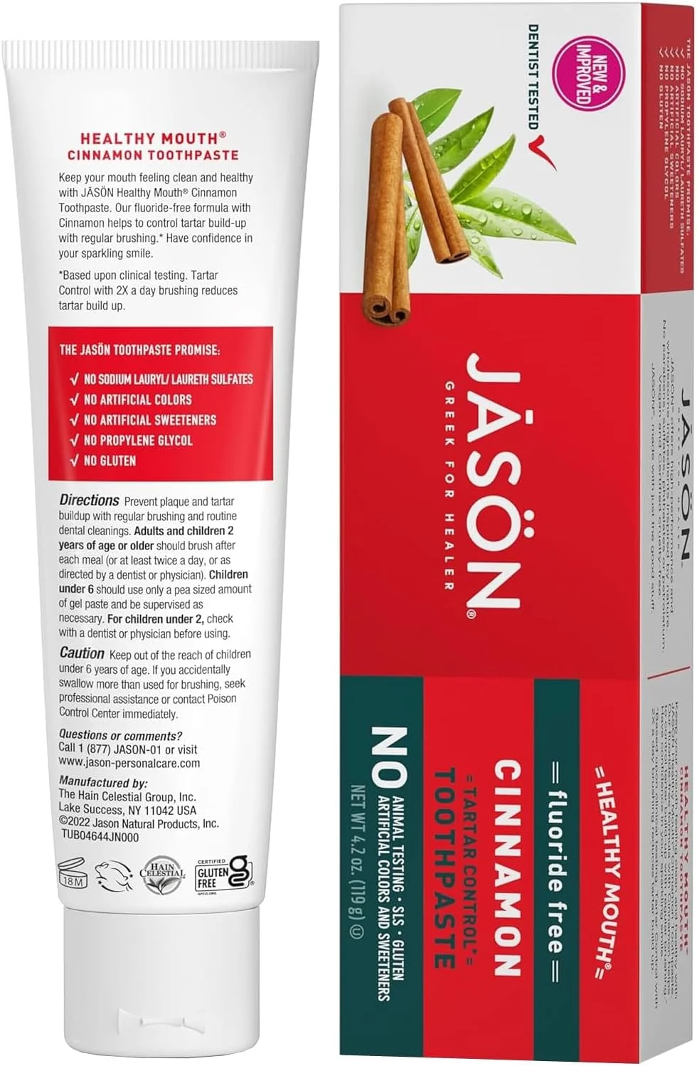 خمیر دندان دهان سالم جیسون نچرال، ۱۱۹ گرم