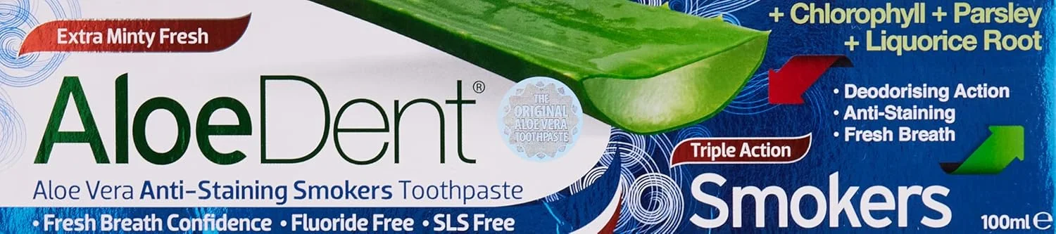 خمیر دندان آلوئه دنت مخصوص افراد سیگاری، 100 میلی لیتر
