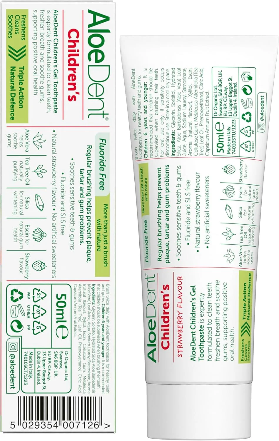 خمیر دندان کودکان Aloe Dent بدون فلوراید