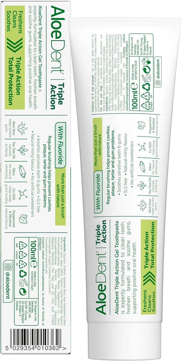 خمیر دندان آلوئه دنت حاوی فلوراید (100 میلی لیتر)