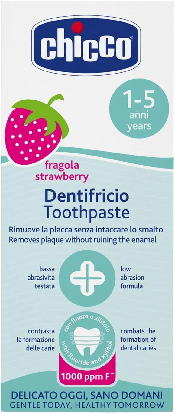 خمیر دندان کودک چیکو مدل CH07429 با طعم توت فرنگی 50 میلی لیتر (بسته 2 عددی)