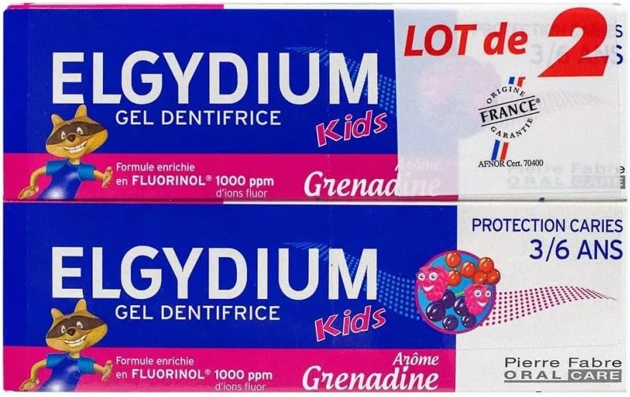 ژل خمیر دندان کودک الگیدیوم محافظت از دندان 3/6 سال - انار